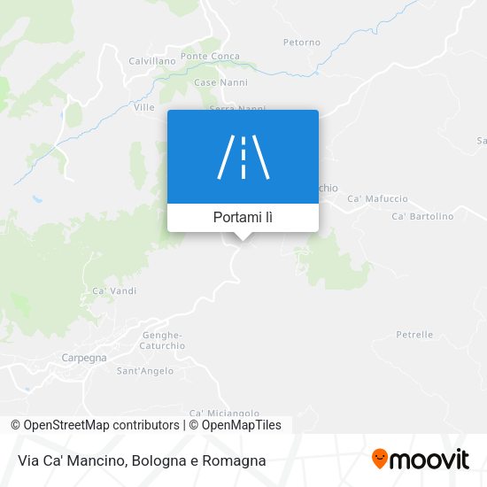 Mappa Via Ca' Mancino