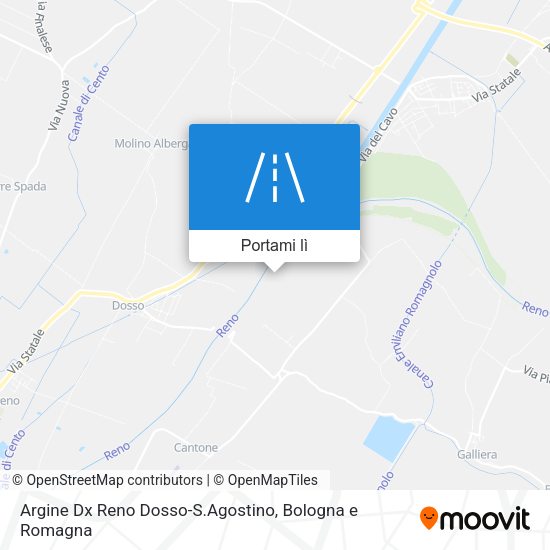 Mappa Argine Dx Reno Dosso-S.Agostino