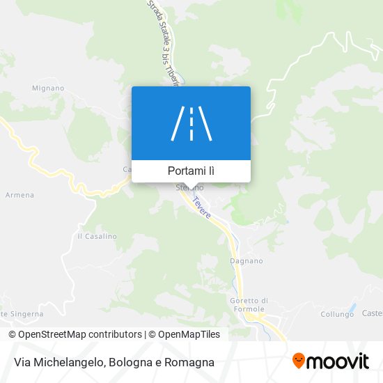 Mappa Via Michelangelo