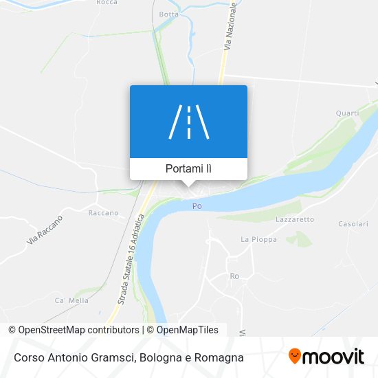 Mappa Corso Antonio Gramsci