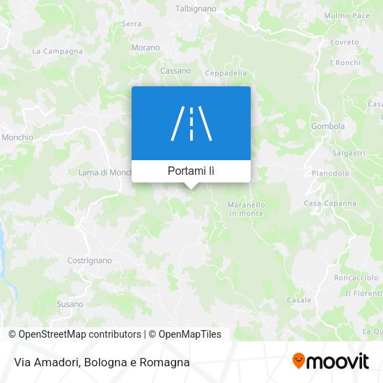 Mappa Via Amadori