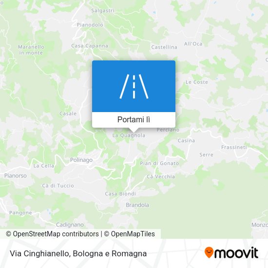 Mappa Via Cinghianello
