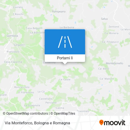 Mappa Via Monteforco