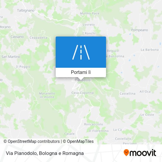 Mappa Via Pianodolo
