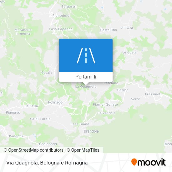Mappa Via Quagnola
