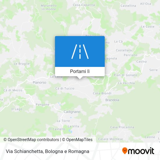 Mappa Via Schianchetta