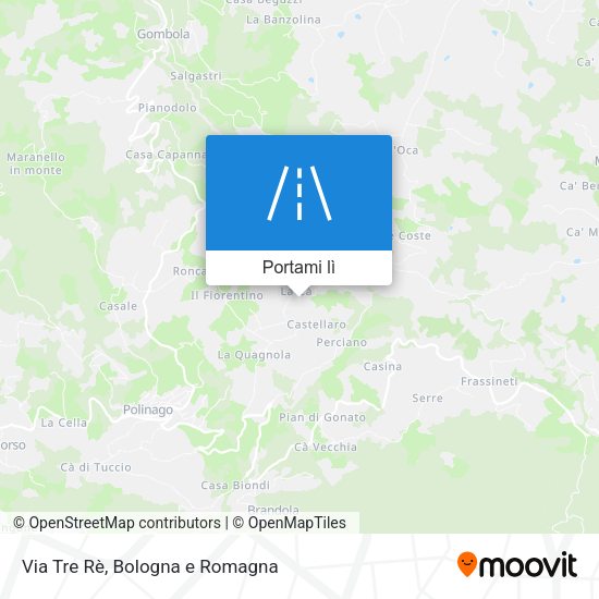 Mappa Via Tre Rè