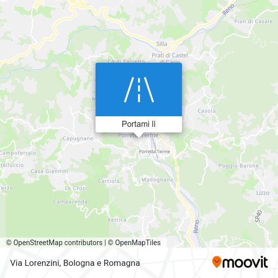 Mappa Via Lorenzini