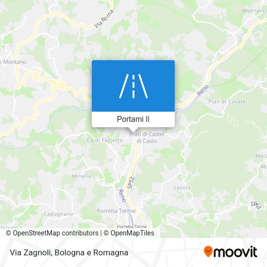 Mappa Via Zagnoli