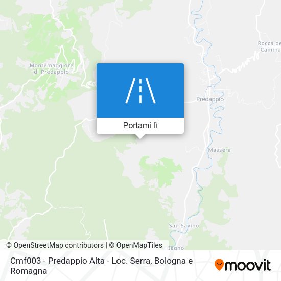 Mappa Cmf003 - Predappio Alta - Loc. Serra