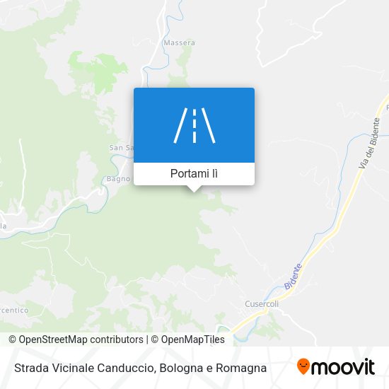 Mappa Strada Vicinale Canduccio