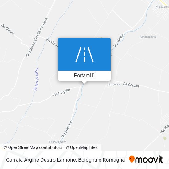 Mappa Carraia Argine Destro Lamone