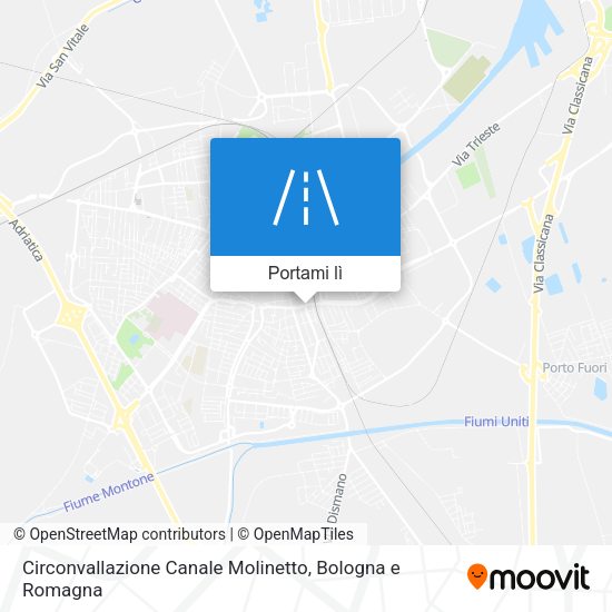 Mappa Circonvallazione Canale Molinetto