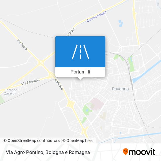 Mappa Via Agro Pontino
