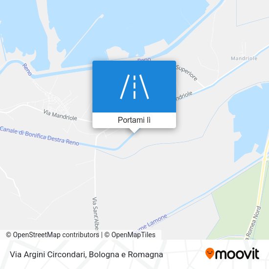 Mappa Via Argini Circondari