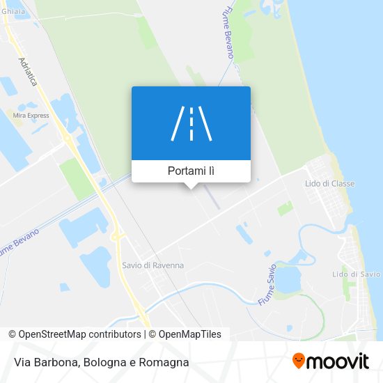 Mappa Via Barbona