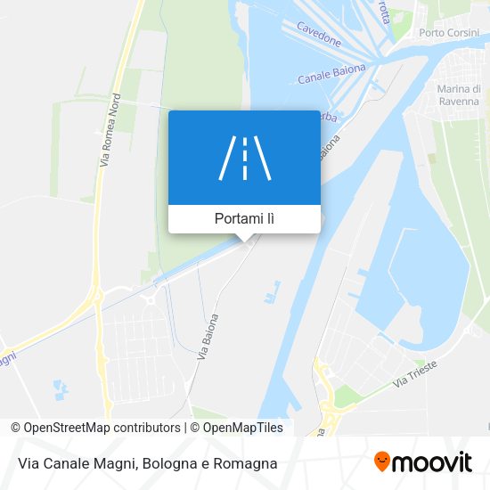 Mappa Via Canale Magni