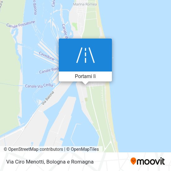 Mappa Via Ciro Menotti