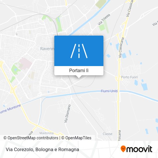 Mappa Via Corezolo