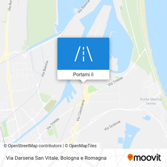 Mappa Via Darsena San Vitale