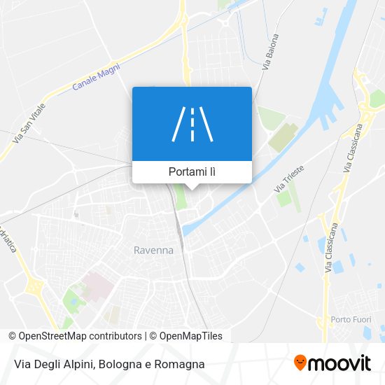 Mappa Via Degli Alpini