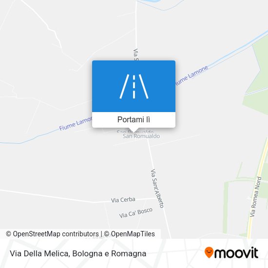 Mappa Via Della Melica