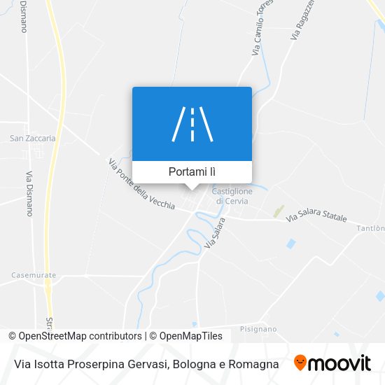 Mappa Via Isotta Proserpina Gervasi