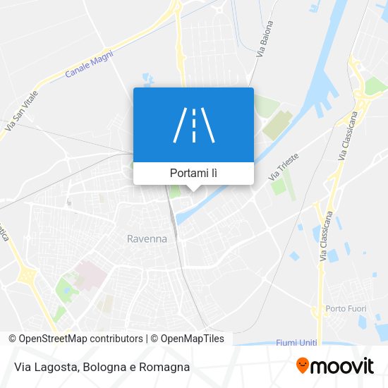 Mappa Via Lagosta