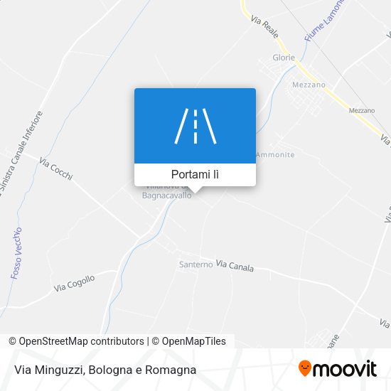 Mappa Via Minguzzi
