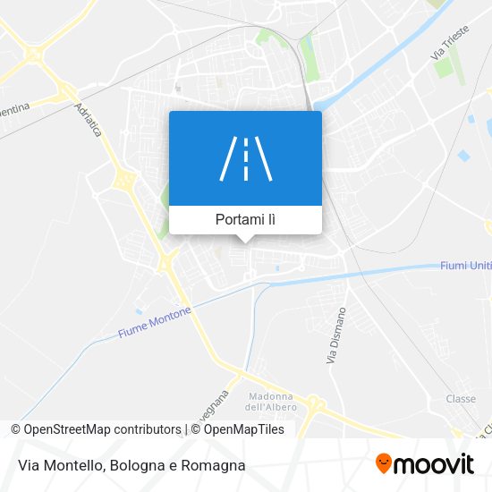 Mappa Via Montello