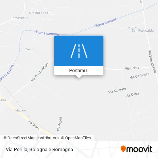 Mappa Via Perilla