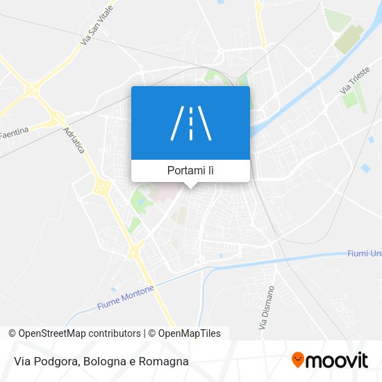 Mappa Via Podgora