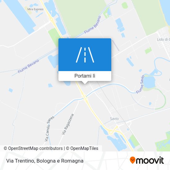 Mappa Via Trentino