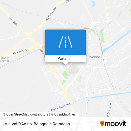 Mappa Via Val D'Aosta