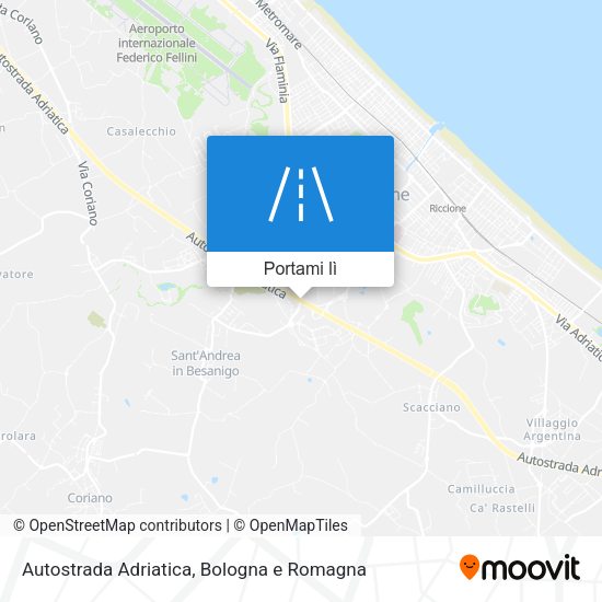 Mappa Autostrada Adriatica