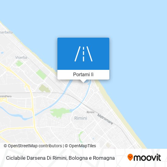 Mappa Ciclabile Darsena Di Rimini