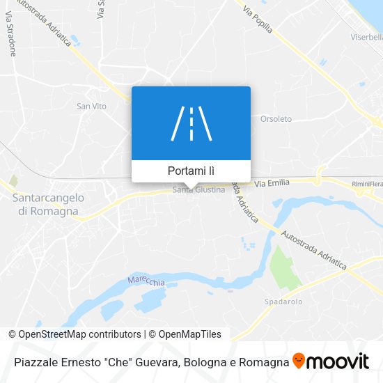 Mappa Piazzale Ernesto "Che" Guevara