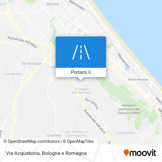 Mappa Via Acquabona