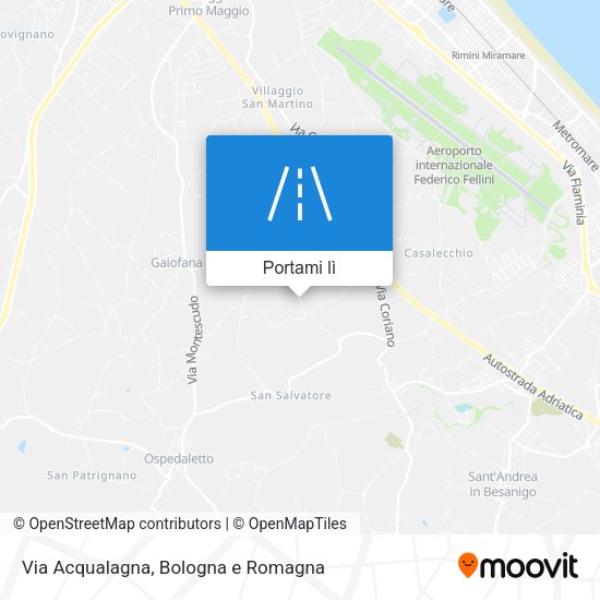 Mappa Via Acqualagna