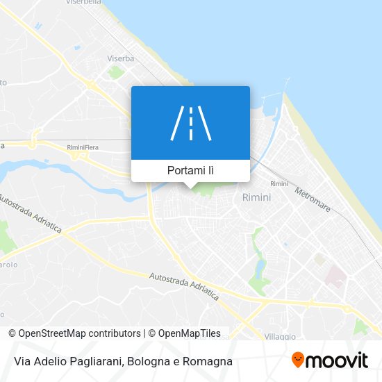 Mappa Via Adelio Pagliarani
