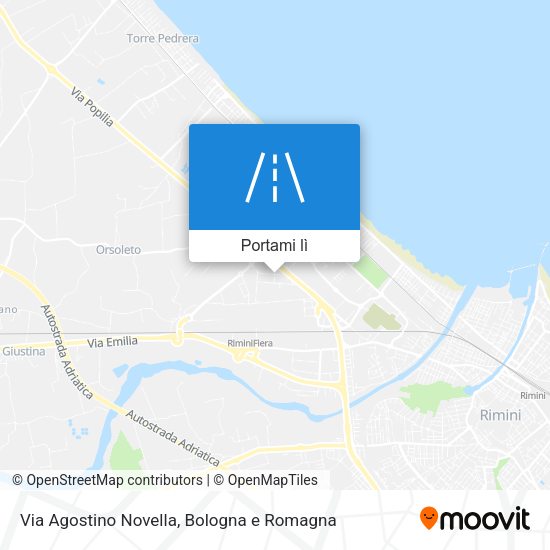 Mappa Via Agostino Novella