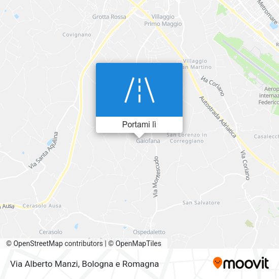 Mappa Via Alberto Manzi