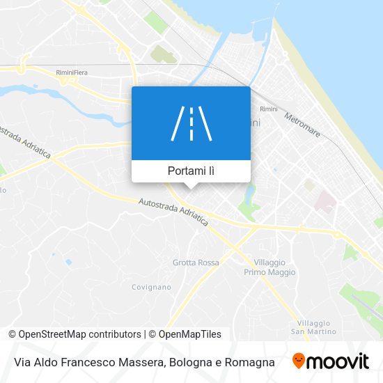 Mappa Via Aldo Francesco Massera