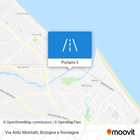 Mappa Via Aldo Montalti