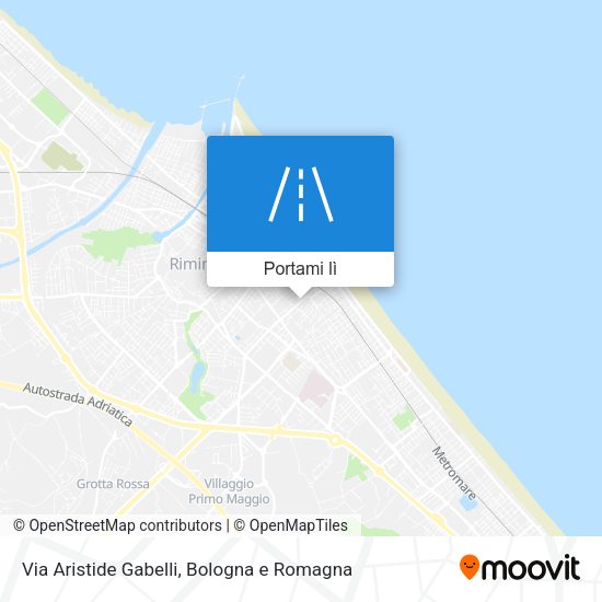 Mappa Via Aristide Gabelli