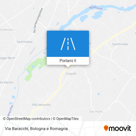 Mappa Via Baracchi