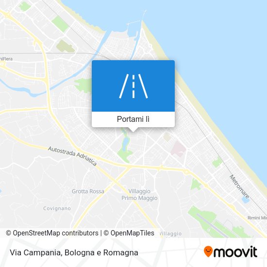Mappa Via Campania