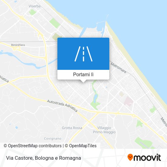 Mappa Via Castore