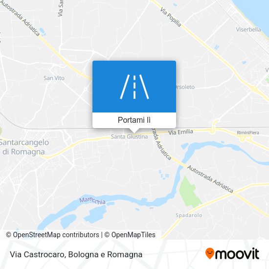 Mappa Via Castrocaro