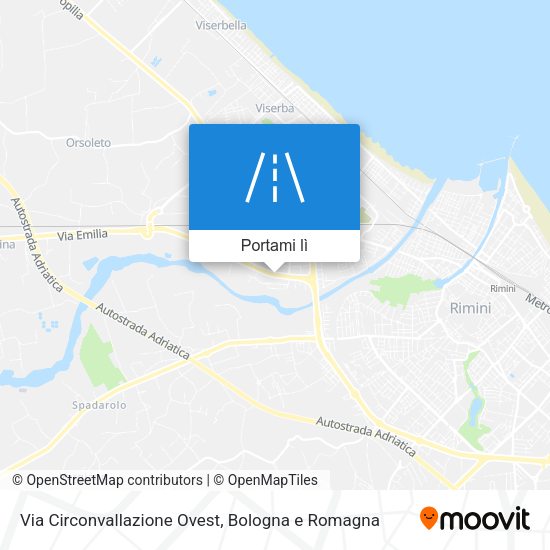 Mappa Via Circonvallazione Ovest